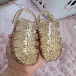 Size 3 Gold Jelly Sandals